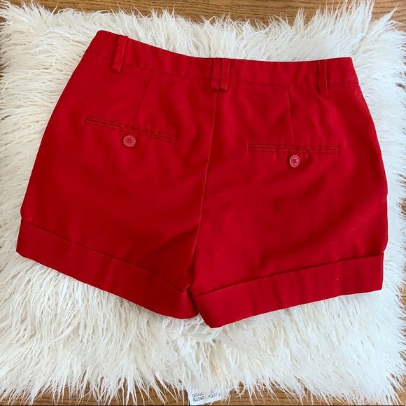 Forever 21 high rise cherry red shorts size S/P - Picture 2 of 4